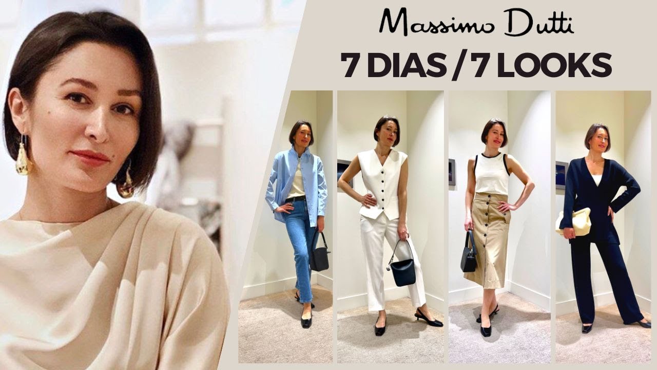 7 DAYS - 7 LOOKS | PRENDAS BÁSICAS | Massimo Dutti HAUL #katyamuir