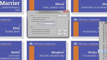 Fit Text to Frame and Data Merge 1/2
