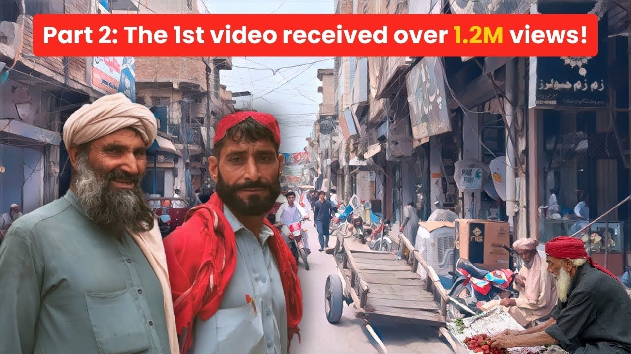 🇵🇰 Назад в Банну, Пакистан: пешеходная экскурсия в 4K и субтитры