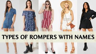 Types of rompers for women with names