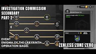 [Zenless Zone Zero Event] Secondary Commission - Part 2 - Enigma Of the Labyrinth: Operation Bagel