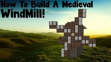 Minecraft Tutorial - How To Build A Medieval Windmill