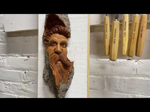 First wood carving