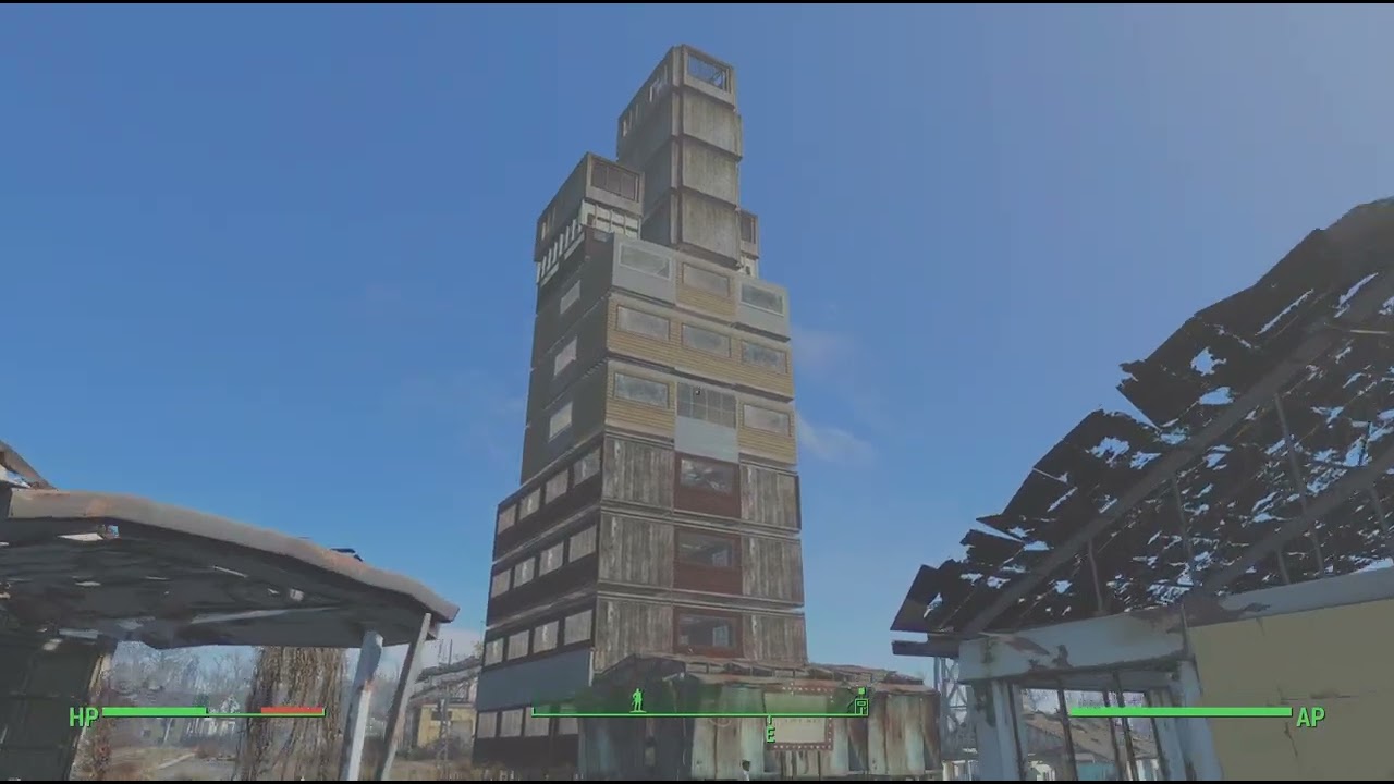 Fallout4 PS5 Cool Apartment bldg build