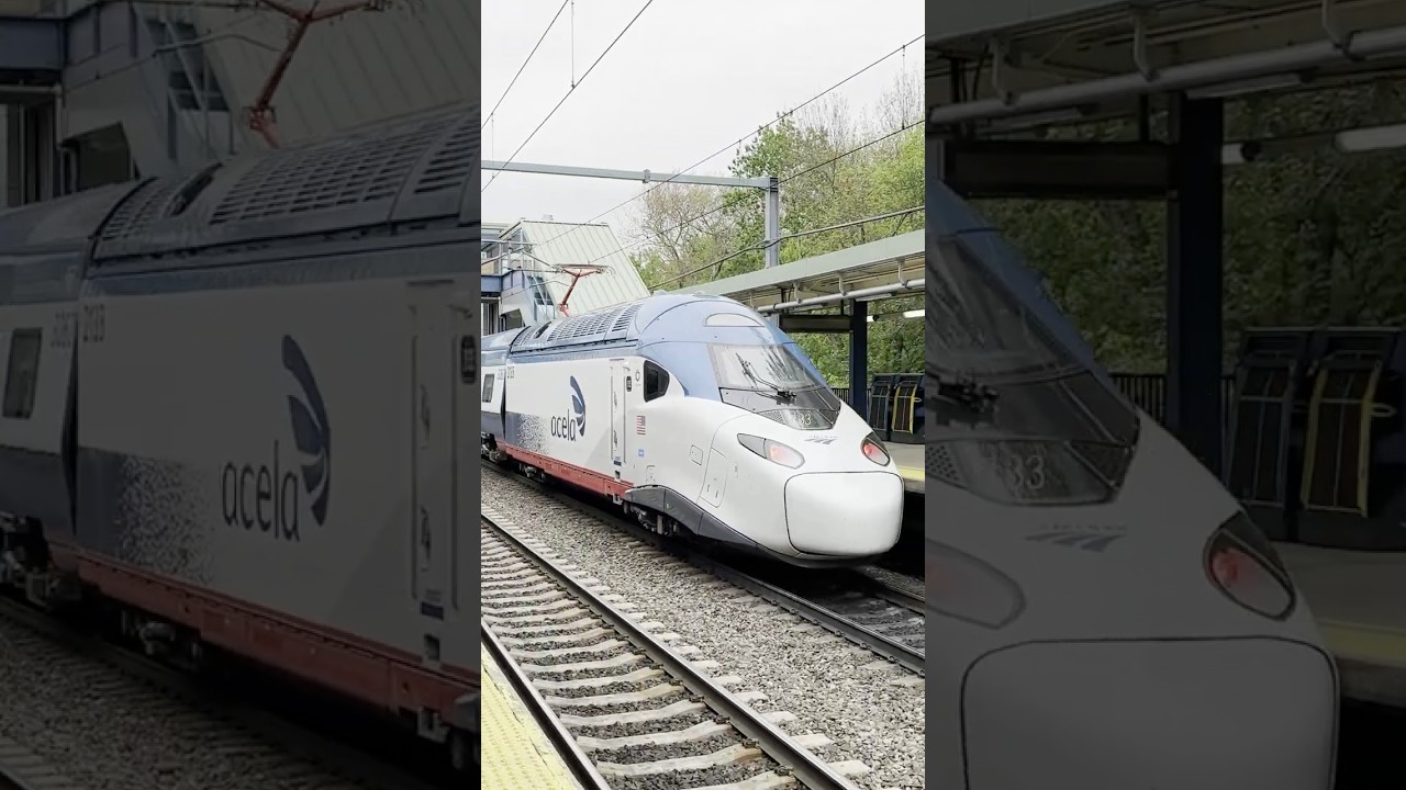 Amtrak NextGen Acela 2.0 Alstom TGV LOUD Motors!