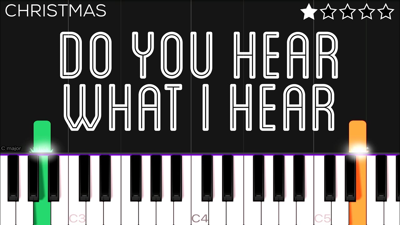 Bing Crosby - Do You Hear What I Hear | EASY Piano Tutorial - YouTube