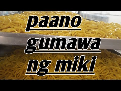 How to make fresh miki (tagalog)