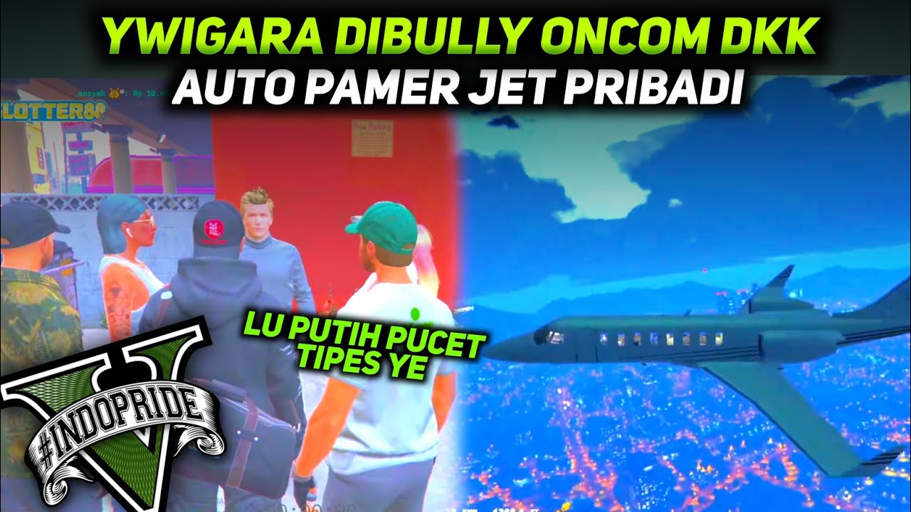 Ywigara dibully Oza dkk 🤣 Auto pamer jet pribadi 🤣 | GTA V ROLEPLAY INDOPRIDE