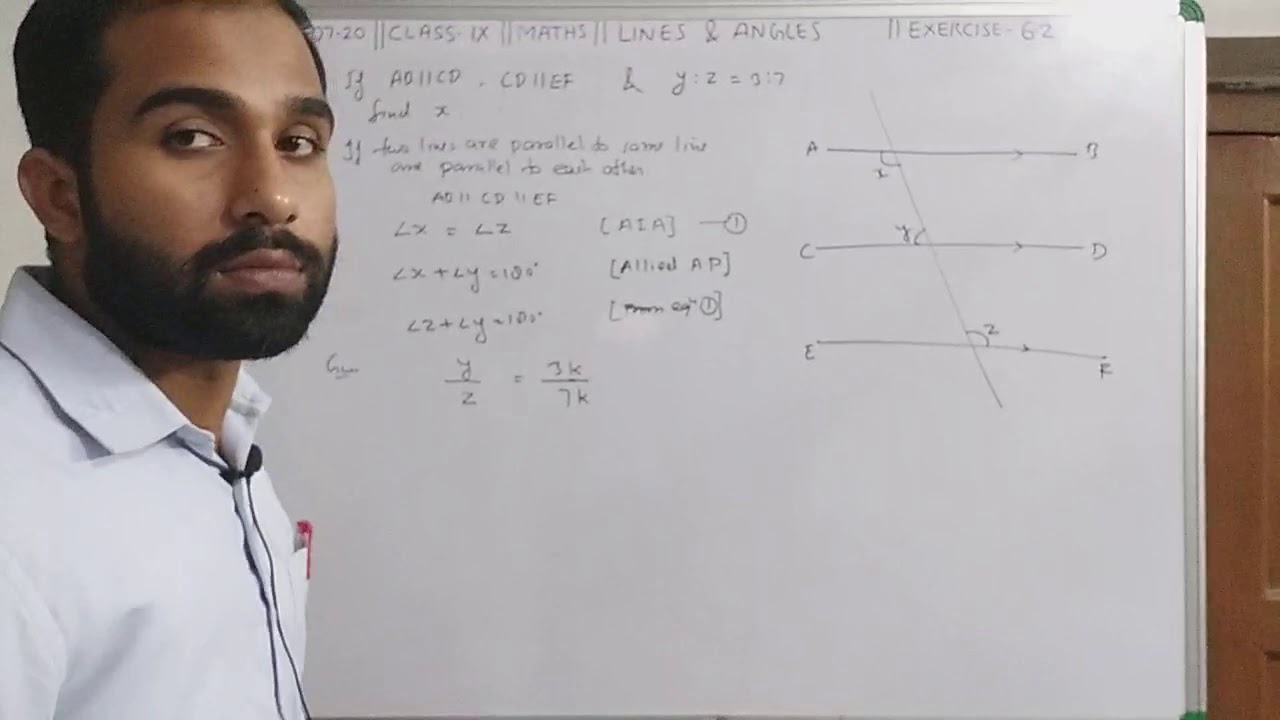 CLASS IX || MATHS || LINES AND ANGLES || LECTURE 05 - YouTube
