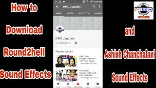 How to Download Round2hell Sound Effects | How to Download Ashish Chanchalani Sound Effects