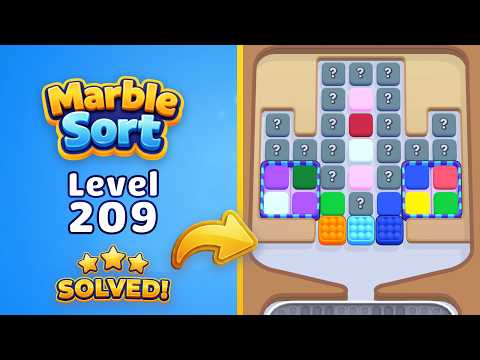 Marble Sort Level 209 Walkthrough & Solution