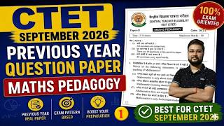 CTET SEP 2026 MATHS PEDAGOGY CLASS 1 | 2011 TO 2025 ALL SETS | MATHS PEDAGOGY | PEDAGOGY CLASS |