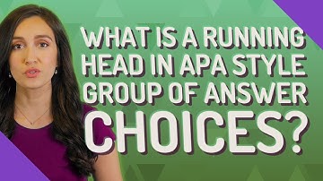 What is a running head in APA Style Group of answer choices?