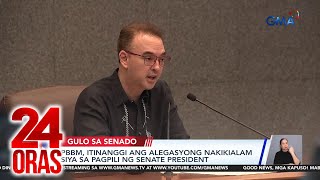 SP Cayetano, inakusahan ang Malacañang ng pananakot sa majority senators | 24 Oras