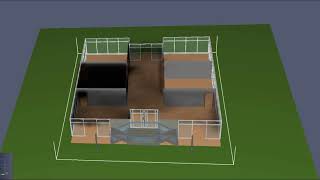 Fire Simulation in a Building 01-Ground Floor View