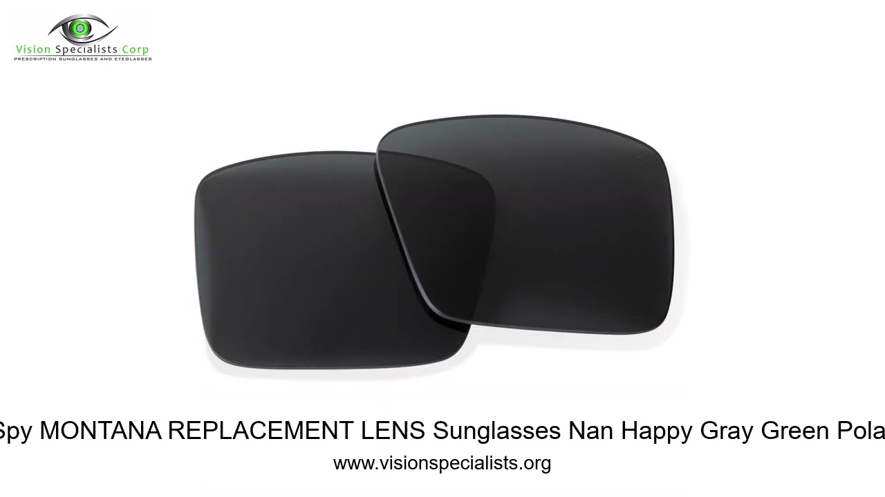 Spy MONTANA REPLACEMENT LENS Sunglasses Nan Happy Gray Green Polar