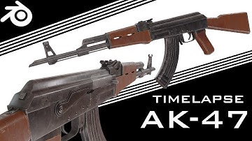 AK47 - Blender Gun Modeling Timelapse Tutorial