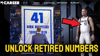 NBA 2K26 - How To Wear RETIRED Numbers (Unlock Any Number)