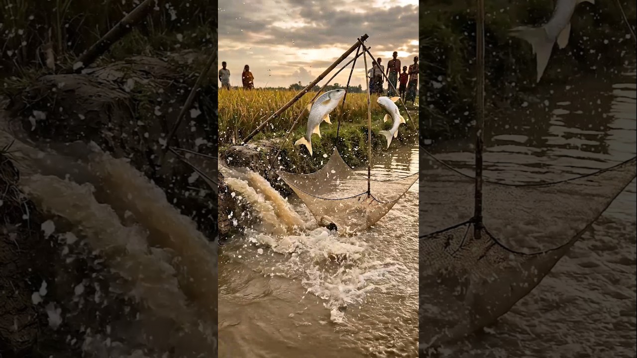 Wow! Amazing Polo Fishing Videos ! Best Big Fish Catching ! Primitive Technique fishing 