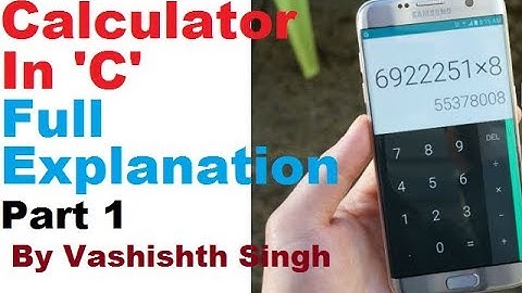 calculator in c in hindi (Mini Project ) part 1 of 6