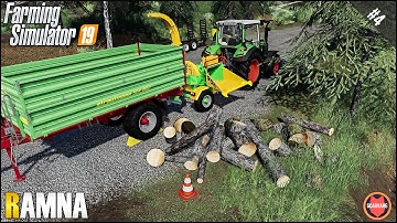 Building a road and cutting trees / forestry. ⭐ Ramna #4 ⭐ Farming Simulator 19 Timelapse