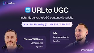 URL to UGC✨ Instantly generate UGC content with a URL