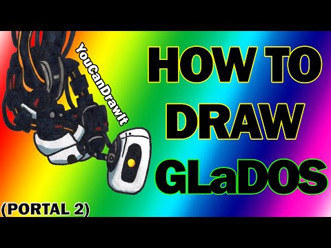 How To Draw GLaDOS from Portal 2 ✎ YouCanDrawIt ツ 1080p HD