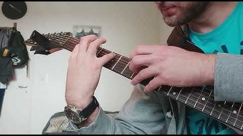 midwest emo//math rock riff in FACGCE