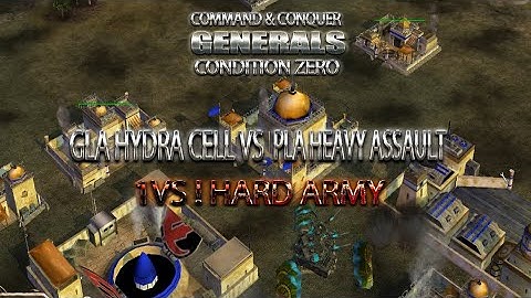 Command & Conquer Generals Zero hour Condition Zero GLA VS PLA Skirmish Battle
