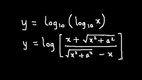 Derivatives - Differentiation - Calculus - Chain Rule - Logarithmic Function  - Video 20