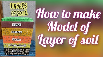 How to make Model of Layers of Soil for School Exhibition/Science Exhibition/DIY Soil Profile Model
