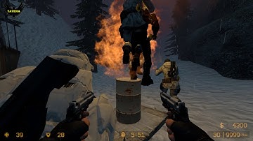 ZOMBIE ESCAPE ROUND ON COUNTER-STRIKE: SOURCE, map: ZE_SURVIVORS, LEVEL 1, CSS