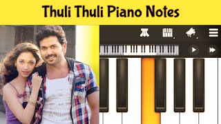 Thuli Thuli Mazhaiyaai Paiyaa Yuvan Shankar Raja Piano Tutorial