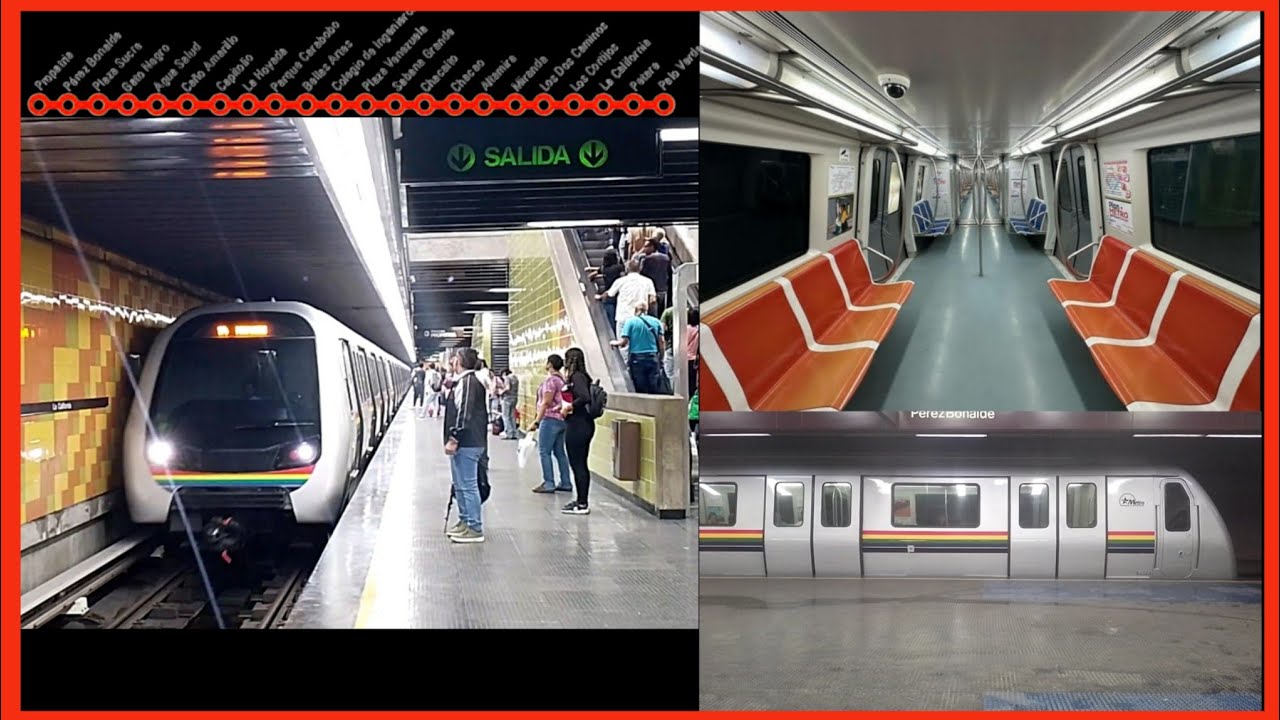Recorrido en CAF S6 Overhaul Gris por Línea 1 (Ago 2024) Metro de Caracas