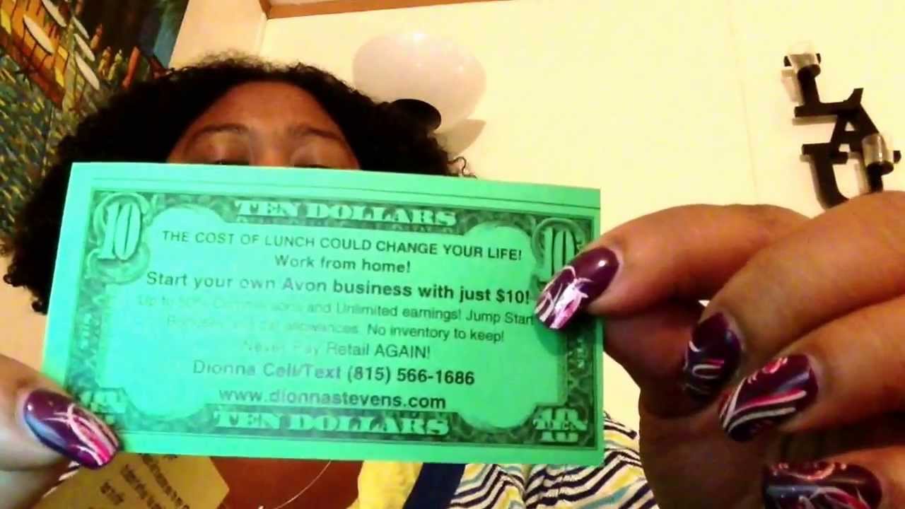 Preparing an Avon Brochure for Tossing