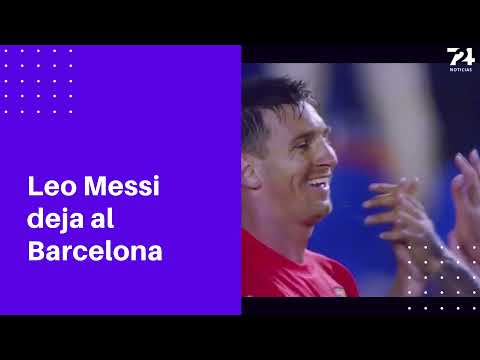 Lio Messi deja al Barcelona