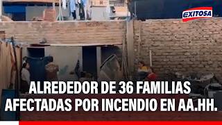 🔴🔵36 familias perdieron todo en voraz incendio