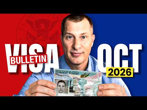 Bulletin des visas d'octobre 2026 disponible ! Dates de priorité pour les cartes vertes par parra...