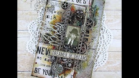 Rusty canvas - mixed media tutorial