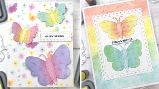 Two Spring Butterfly Cards
