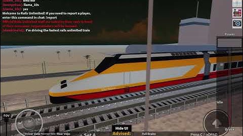 Roblox: driving the fastest rails unlimited train