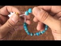 一番丈夫で切れないやり方！！パワーストーンのゴム交換 Rubber exchange of bead bracelet Tutorial