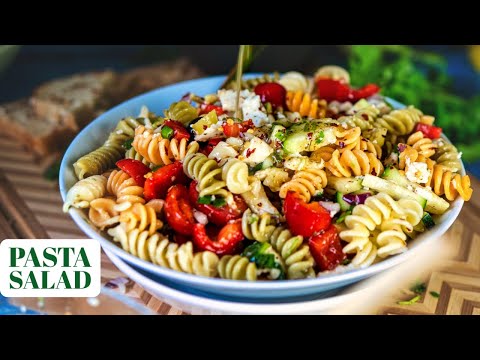 Easy Pasta Salad Recipe - Bes Pasta Salad Recipe Ever - Cold Pasta Salad - Vegetarian Salad