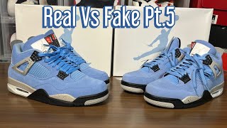 Air Jordan 4 UNC Real Vs Fake Pt.5 Review