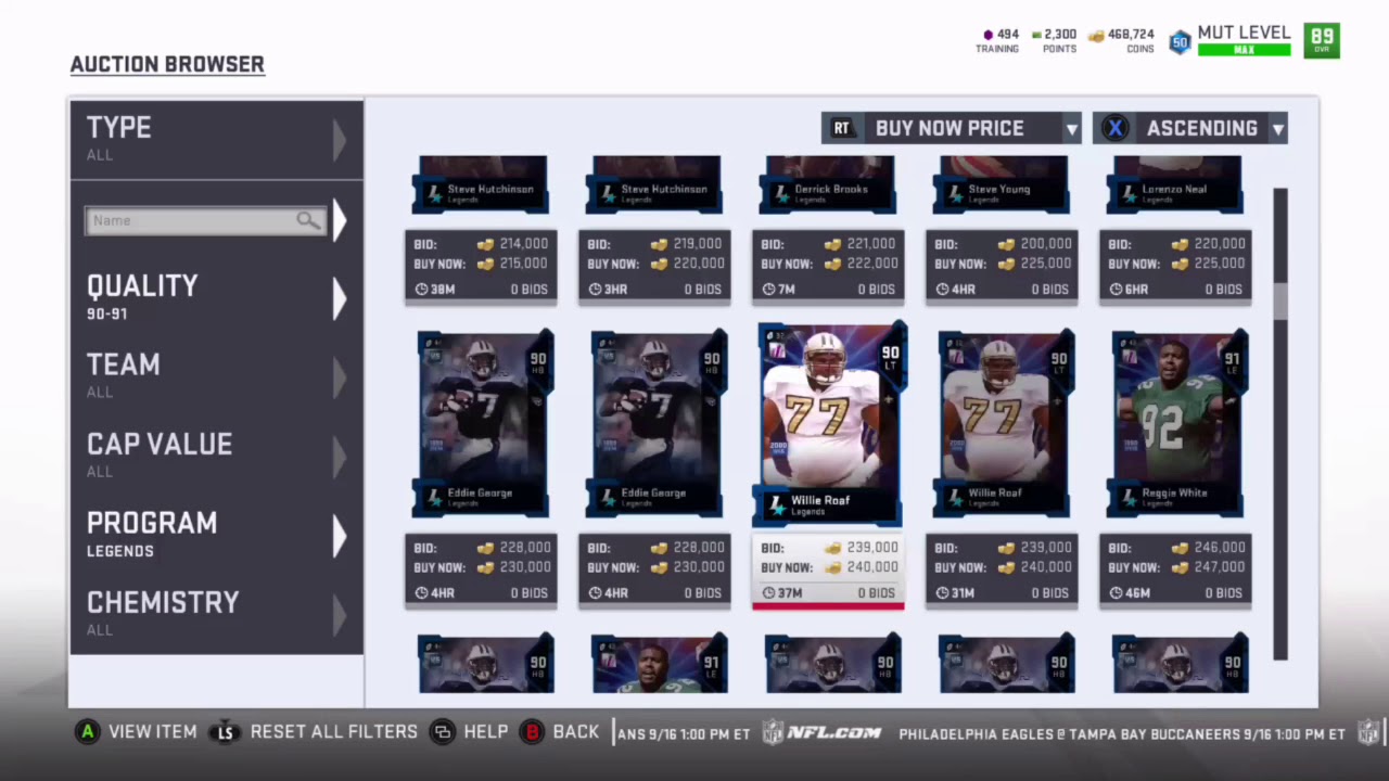 Madden 19 Level 50 full legend OMFG