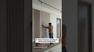 Bamboo Charcoal Wood Veneer Background Wall. Indoor Wall Panel Factory. Wpc Wall Panel Supplier