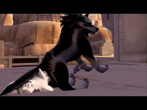 SFM Wolf Link Gasses Poochyena animation #7