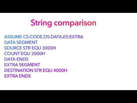 String comparison 8086