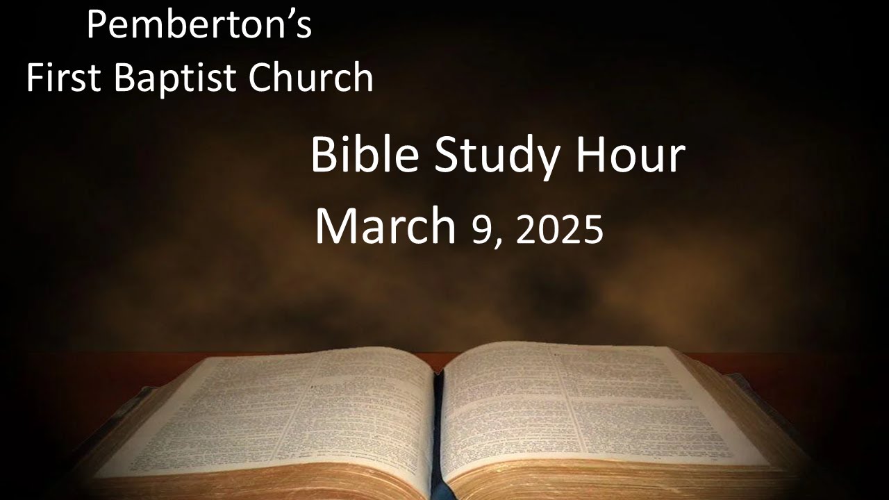 Sunday Morning Bible Study - YouTube