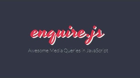 enquire.js - Руководство с живым примером